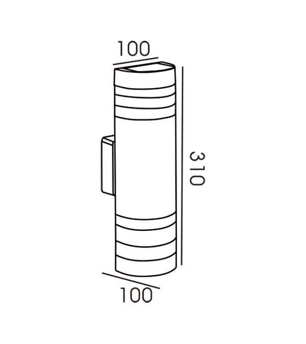 Dobbelt stribet halvcirkulær væglampe HR60176 Dobbelt stribet halvcirkulær væglampe HR60176