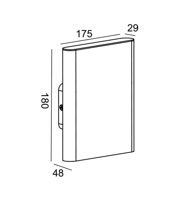 Opladningsbankvæglampe HR60748 Opladningsbankvæglampe HR60748