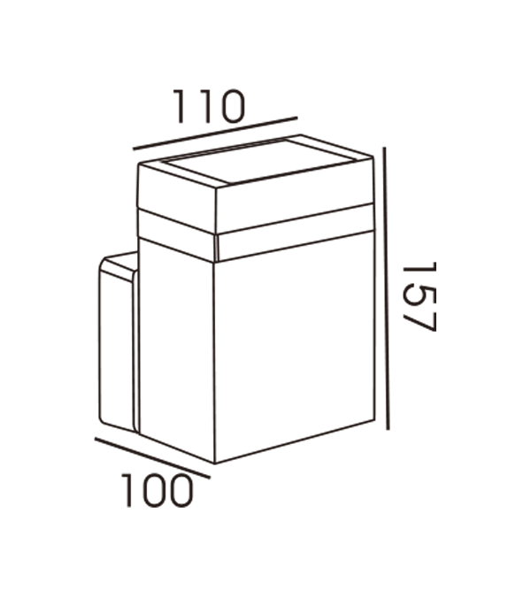 110 rektangulære striber Single Head Single Wall HR60173 110 rektangulære striber Single Head Single Wall HR60173
