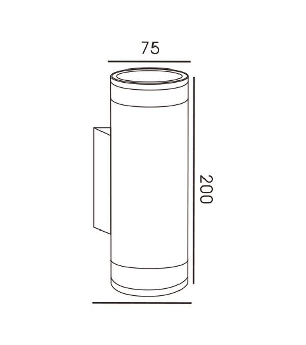 75 Pipe Dobbeltdækket Dobbelthoved PAMM Cover Væglampe HR60278 75 Pipe Dobbeltdækket Dobbelthoved PAMM Cover Væglampe HR60278