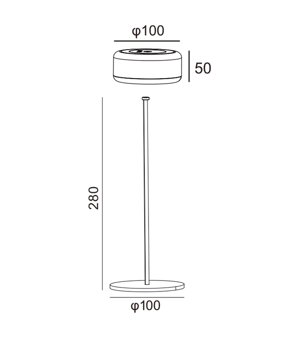 300 Høj skrivebordslampe HR95002-330 300 Høj skrivebordslampe HR95002-330