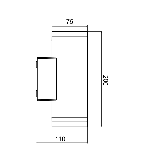 75LED blå væglampe HR60278-ZGB 75LED blå væglampe HR60278-ZGB