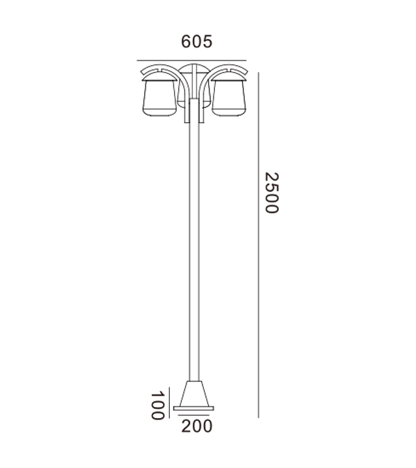 Tre flade havelamper HR60704 Tre flade havelamper HR60704