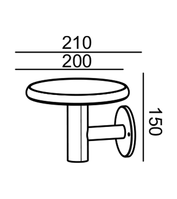 Discus væglampe HR65031 Discus væglampe HR65031